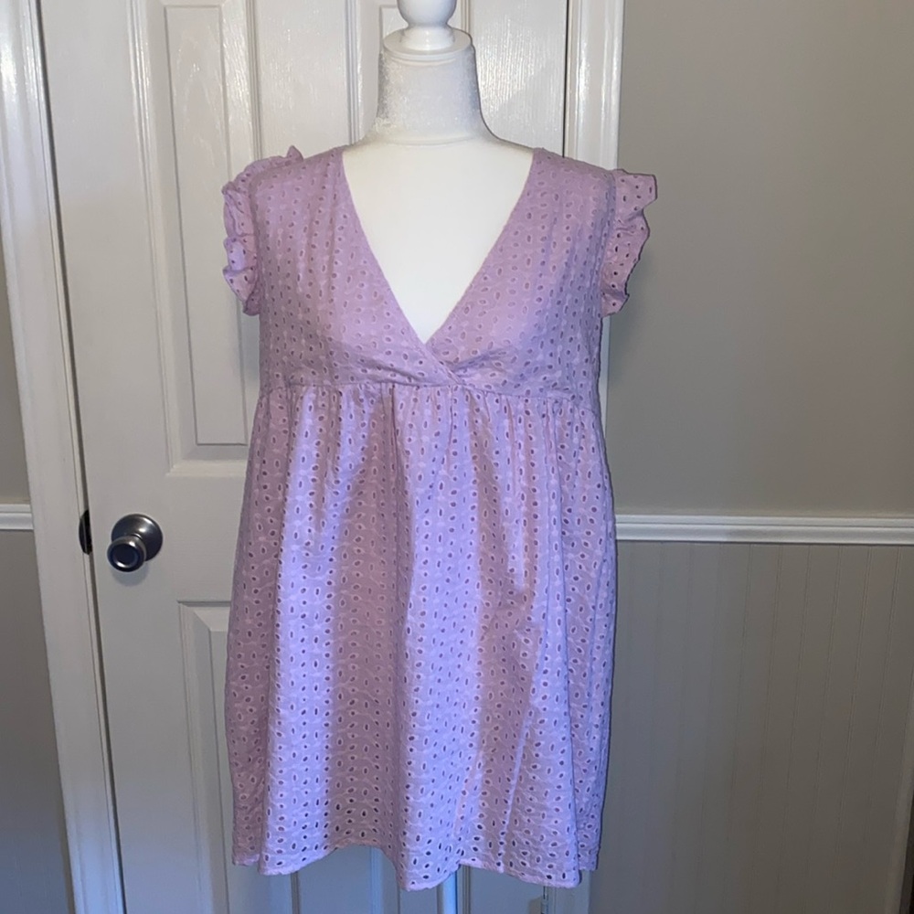 Size medium baby doll dress lavender